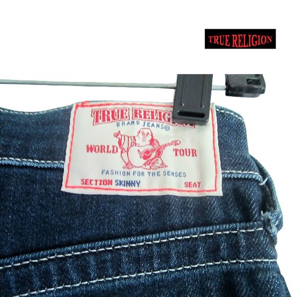 TRUE RELIGION NEW Y2K STELLA Supra-T Stripe Low Rise Skinny Jean 29 - Picture 10 of 12